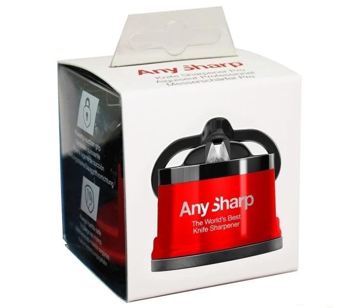 AnySharp Professional Red Manual Sharpener - The World's Best Knife Sharpener 2 AnySharp Professional Red Manual Sharpener - The World's Best Knife Sharpener - Image 2