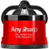 AnySharp Professional Red Manual Sharpener - The World's Best Knife Sharpener