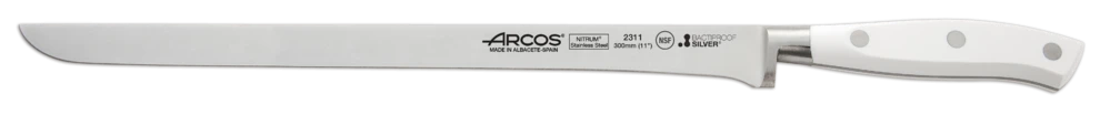 Arcos Riviera White Flexible Ham Knife 30cm 1 Arcos Riviera White Flexible Ham Knife 30cm