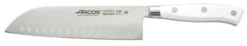 Arcos Riviera White Santoku Knife 18 Cm - Hollow Edge Blade