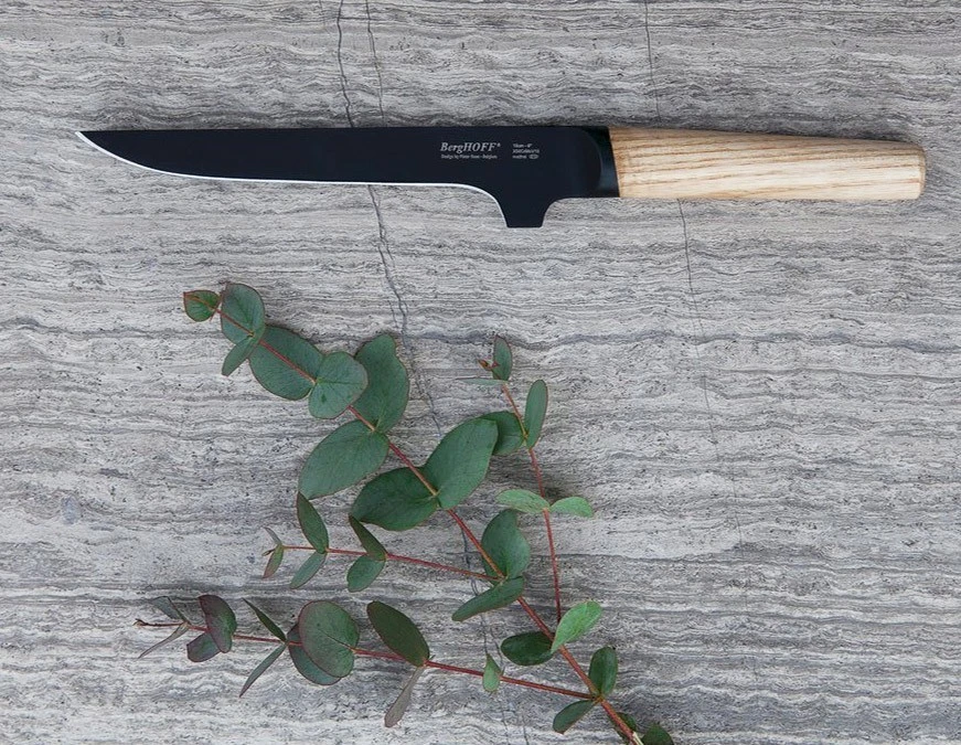 BergHOFF Ron Titan Ash Wood Boning Knife 15cm - Black Titanium Coating 2 BergHOFF Ron Titan Ash Wood Boning Knife 15cm - Black Titanium Coating - Image 2
