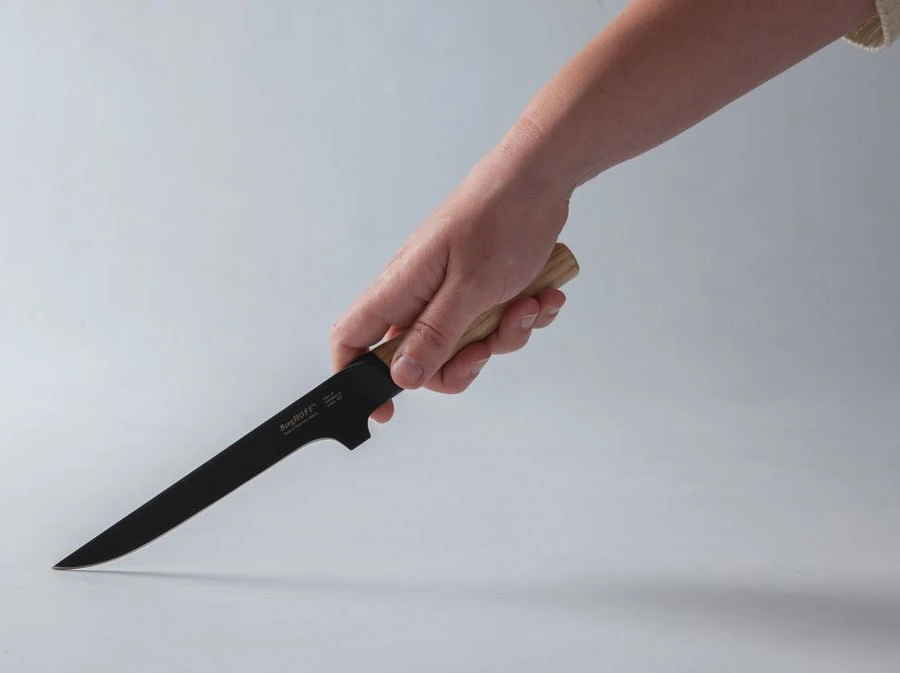 BergHOFF Ron Titan Ash Wood Boning Knife 15cm - Black Titanium Coating 4 BergHOFF Ron Titan Ash Wood Boning Knife 15cm - Black Titanium Coating - Image 4
