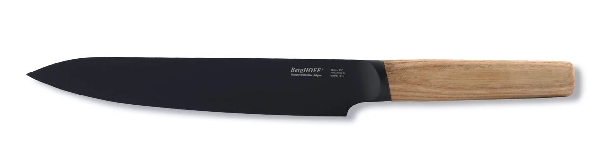 BergHOFF Ron Titan Ash Wood Carving Knife 19cm - Black Titanium Coating 1 BergHOFF Ron Titan Ash Wood Carving Knife 19cm - Black Titanium Coating