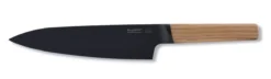 BergHOFF Ron Titan Ash Wood Chef Knife 19cm - Black Titanium Coating