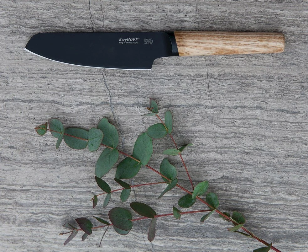 BergHOFF Ron Titan Ash Wood Vegetable Knife 12cm - Black Titanium Coating 2 BergHOFF Ron Titan Ash Wood Vegetable Knife 12cm - Black Titanium Coating - Image 2