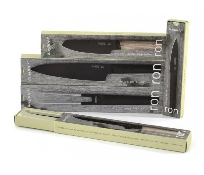 BergHOFF Ron Titan Carving Fork 17cm - Black Steel Handle 5 BergHOFF Ron Titan Carving Fork 17cm - Black Steel Handle - Image 5