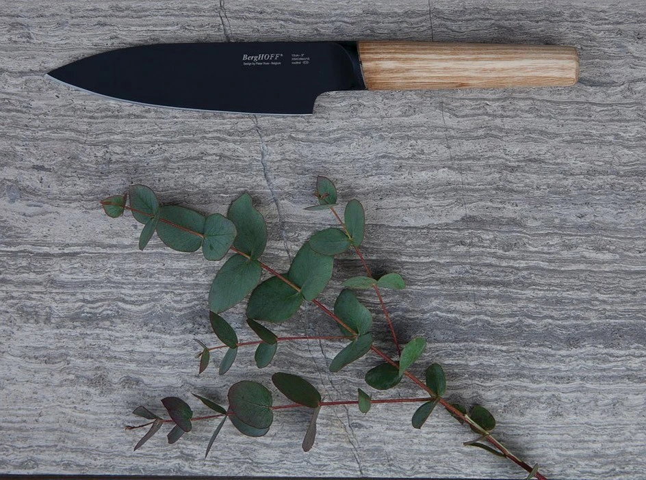 BergHOFF Ron Titan Ashwood Chef Knife 13cm - Black Titanium Coating 5 BergHOFF Ron Titan Ashwood Chef Knife 13cm - Black Titanium Coating - Image 5