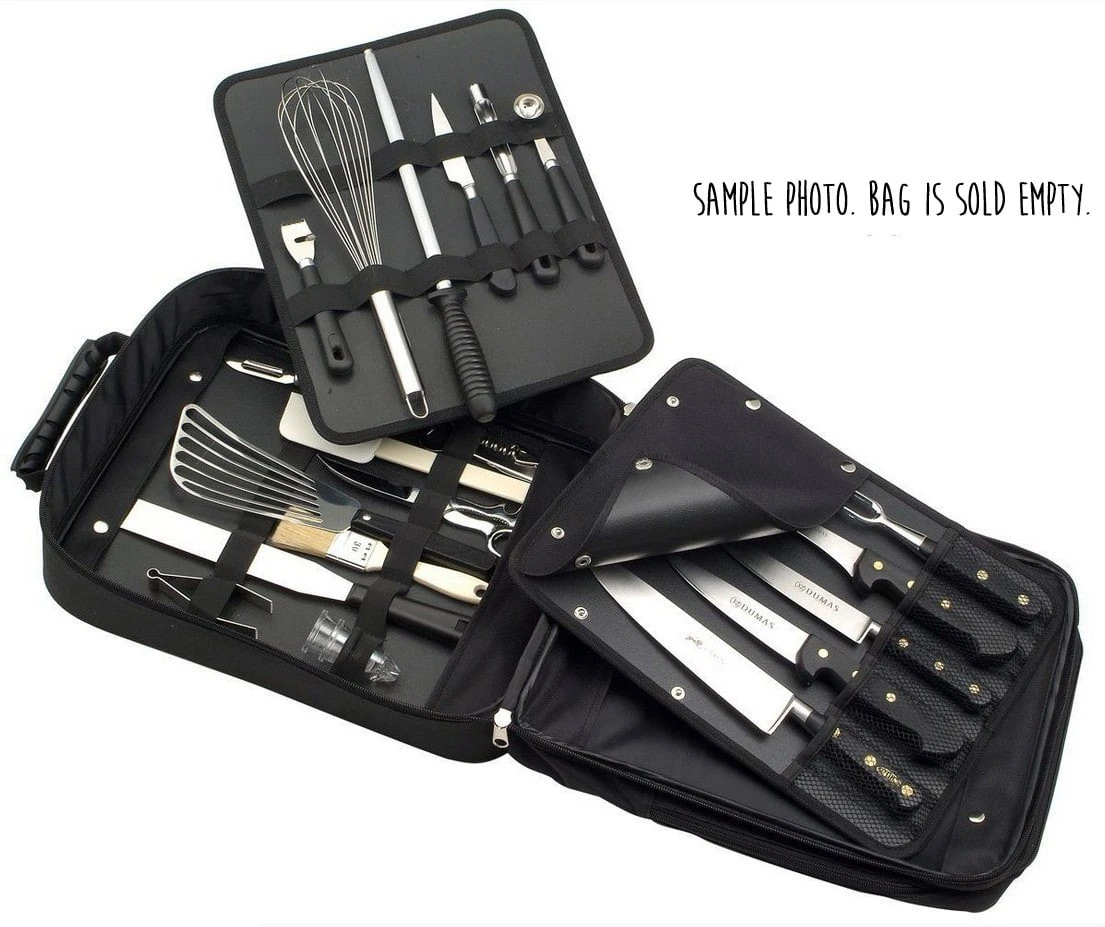 Chef Backpack With 18 Slots And 2 Removable Trays For Kitchen Tools 3 Chef Backpack With 18 Slots And 2 Removable Trays For Kitchen Tools - Image 3