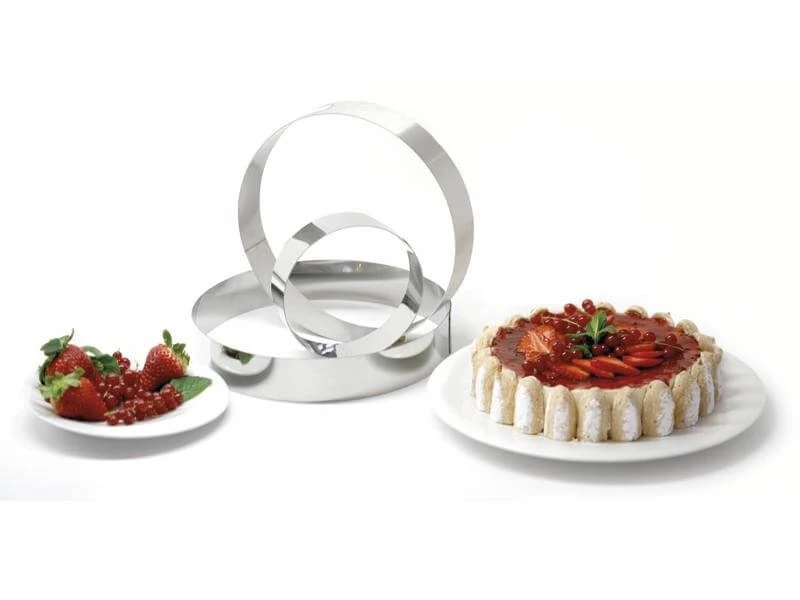 DE BUYER Stainless Steel Cake Ring 24cm 2 DE BUYER Stainless Steel Cake Ring 24cm - Image 2