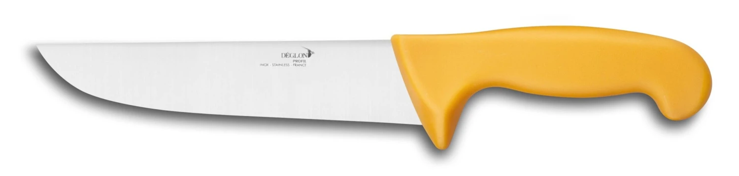 Deglon Profil Pro Butcher Knife 20cm - Yellow Handle 1 Deglon Profil Pro Butcher Knife 20cm - Yellow Handle