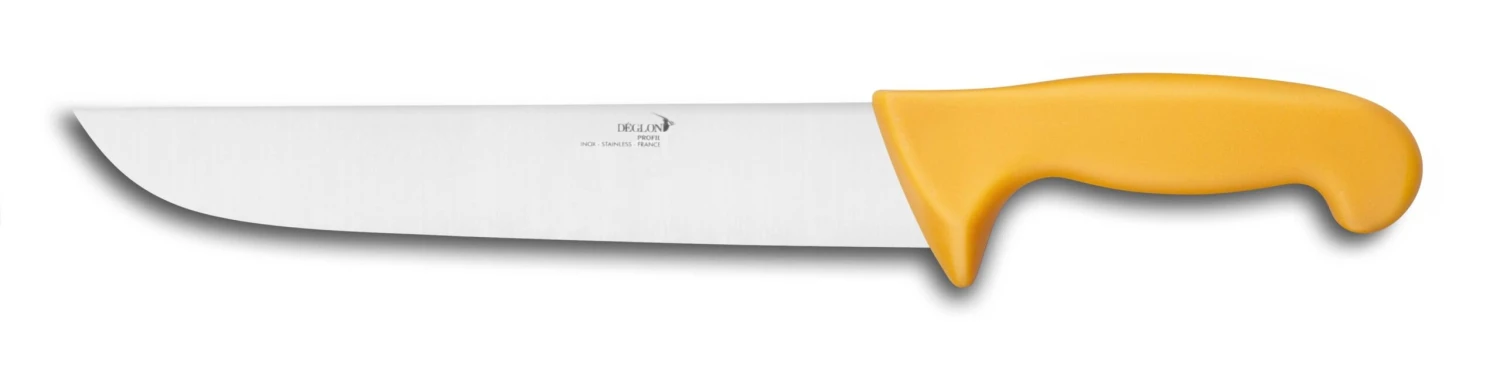 Deglon Profil Pro Butcher Knife 25cm - Yellow Handle 1 Deglon Profil Pro Butcher Knife 25cm - Yellow Handle