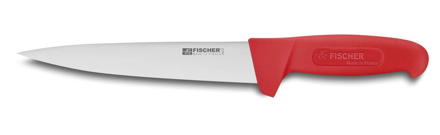 Fischer Bargoin Sticking Knife 20cm Red Handle 1 Fischer Bargoin Sticking Knife 20cm Red Handle