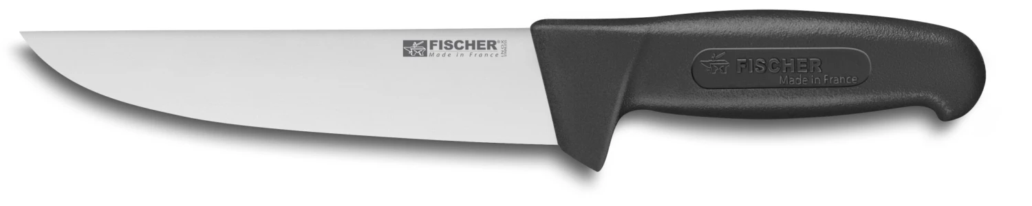 Fischer Butcher Knife 17cm - Black, Synthetic Handle 1 Fischer Butcher Knife 17cm - Black, Synthetic Handle