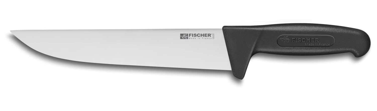 Fischer Butcher Knife 25cm With Black Handle 1 Fischer Butcher Knife 25cm With Black Handle