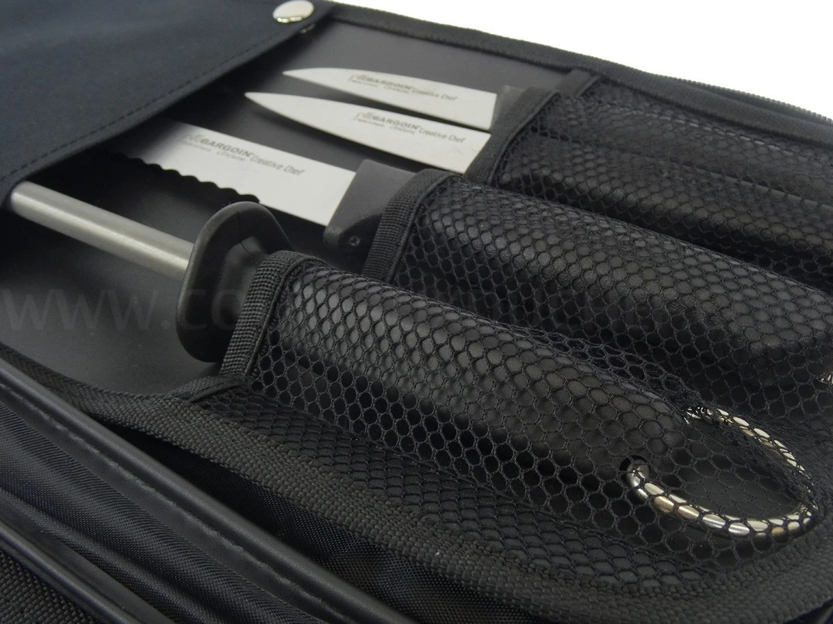 FISCHER Creative Chef Profesional Knife Bag With 6 Knives + 1 Sharpener Steel 6 FISCHER Creative Chef Profesional Knife Bag With 6 Knives + 1 Sharpener Steel - Image 6