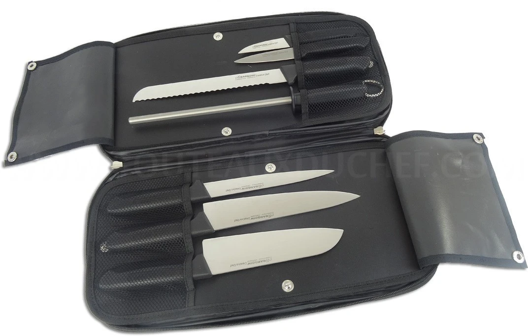 FISCHER Creative Chef Profesional Knife Bag With 6 Knives + 1 Sharpener Steel 7 FISCHER Creative Chef Profesional Knife Bag With 6 Knives + 1 Sharpener Steel - Image 7