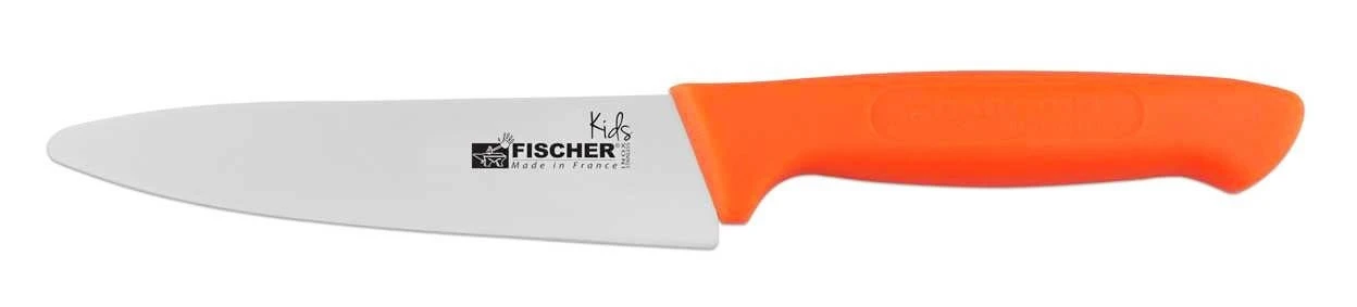 Fischer Kids Chef Knife 15cm Orange Handle 1 Fischer Kids Chef Knife 15cm Orange Handle
