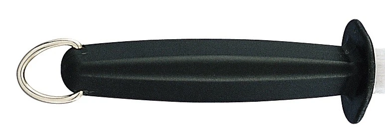 FISCHER Professional Sharpening Steel With Oval Rod 30cm - Black Handle 2 FISCHER Professional Sharpening Steel With Oval Rod 30cm - Black Handle - Image 2