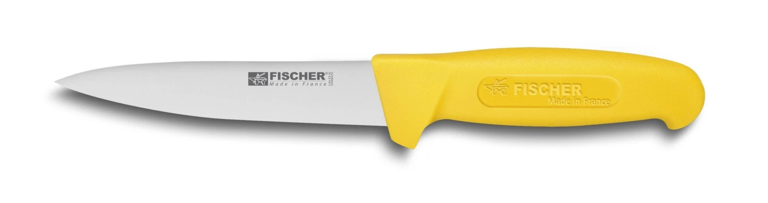 Fischer Professional Sticking Knife 14cm - Yellow, Ergonomic Handle 1 Fischer Professional Sticking Knife 14cm - Yellow, Ergonomic Handle