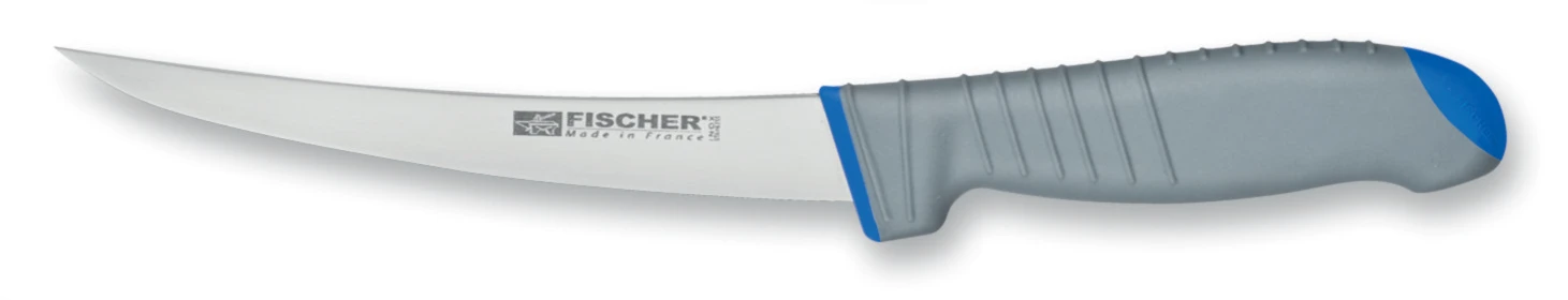 Fischer Sandvik Boning Knife With Flexible Blade 15cm - Ultra Ergonomic Handle 1 Fischer Sandvik Boning Knife With Flexible Blade 15cm - Ultra Ergonomic Handle
