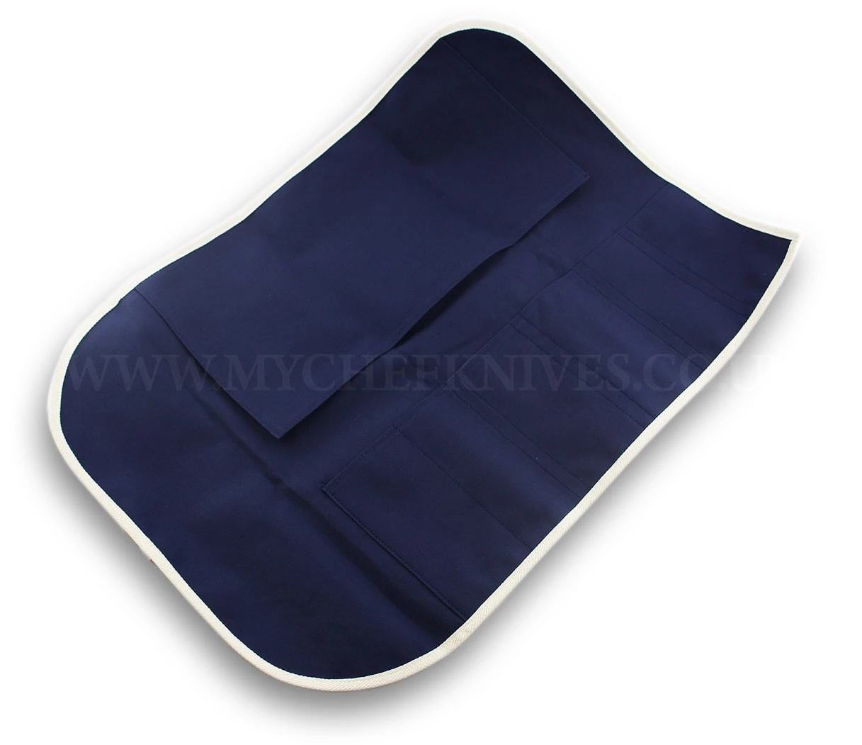 Japanese Canvas Roll Bag For 6 Knives - Blue 4 Japanese Canvas Roll Bag For 6 Knives - Blue - Image 4