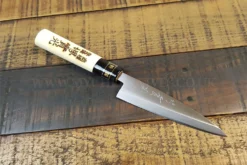 Jikko Tokusei Japanese Kaisaki Knife 12cm Nihon Steel Blade, Magnolia Wood Handle -Sabatier Sales Store jikko tokusei japanese kaisaki knife 12cm nihon steel blade magnolia handle 2