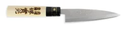 Jikko Tokusei Japanese Kaisaki Knife 12cm Nihon Steel Blade, Magnolia Wood Handle