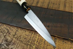Jikko Tokusei Japanese Kaisaki Knife 12cm Nihon Steel Blade, Magnolia Wood Handle -Sabatier Sales Store jikko tokusei japanese kaisaki knife 12cm nihon steel blade magnolia handle 3