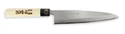 Jikko Tokusei Japanese Mioroshi Deba Knife 21cm Nihon Steel Blade, Magnolia Wood Handle