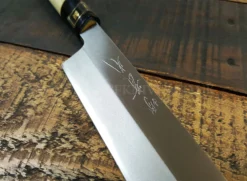 Jikko Tokusei Japanese Usuba Knife 16.5cm Nihon Steel Blade, Magnolia Wood Handle -Sabatier Sales Store jikko tokusei japanese usuba knife 16cm nihon steel blade magnolia handle 3