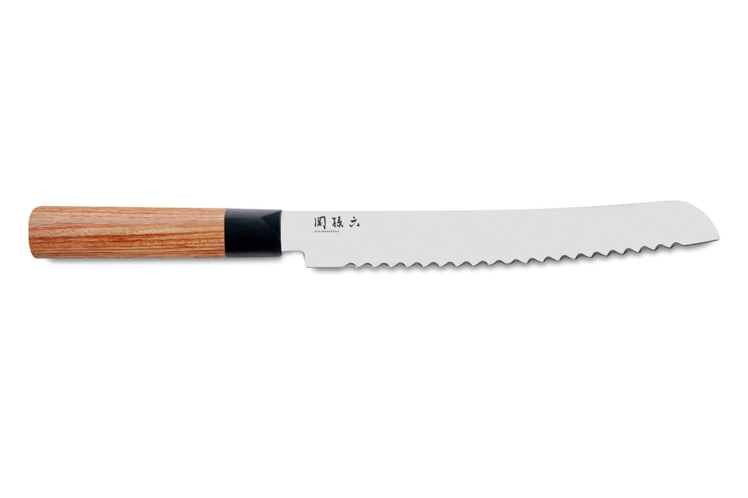 KAI Seki Magoroku Redwood Bread Knife 22.5cm 1 KAI Seki Magoroku Redwood Bread Knife 22.5cm