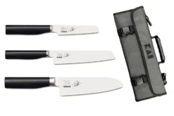 Kai Shun Tim Malzer Kamagata 3-piece Knife Set + Roll Bag