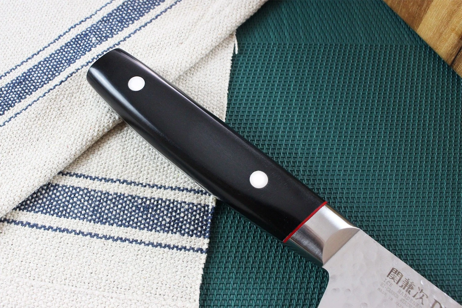 Kanetsugu Pro-J Chef Knife Hammered Blade 20cm 6 Kanetsugu Pro-J Chef Knife Hammered Blade 20cm - Image 6