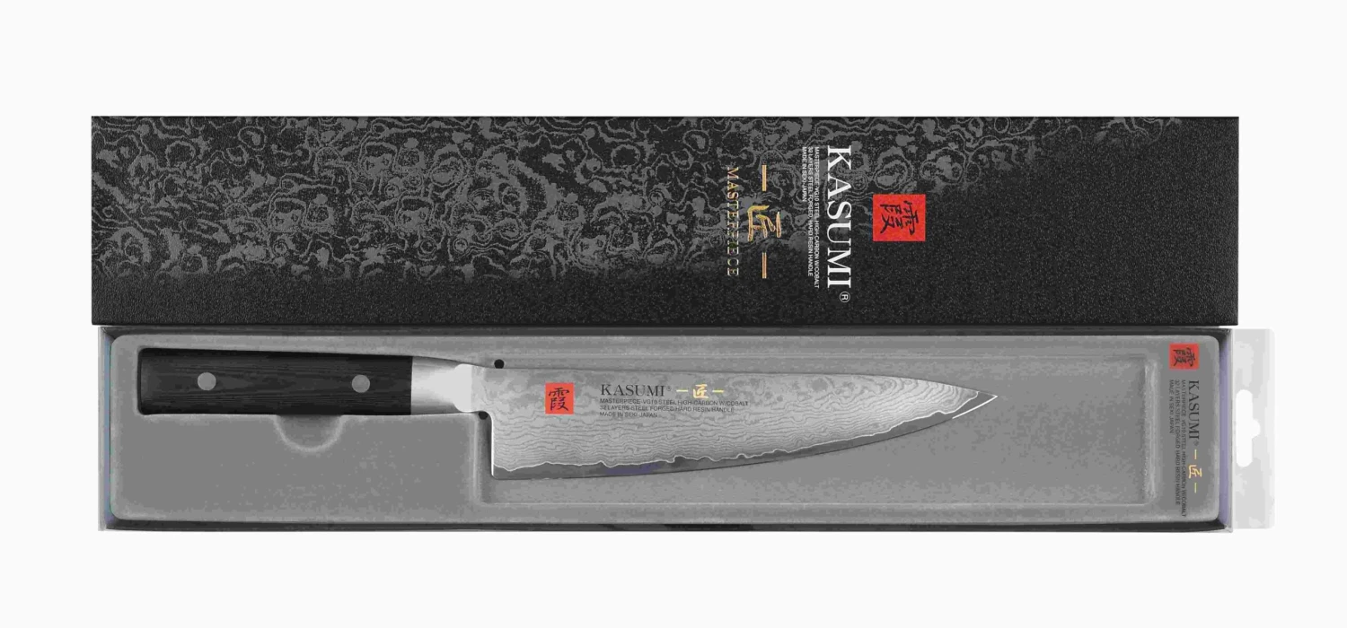 Kasumi Masterpiece Japanese Chef Knife Damascus Steel Blade 24cm 2 Kasumi Masterpiece Japanese Chef Knife Damascus Steel Blade 24cm - Image 2
