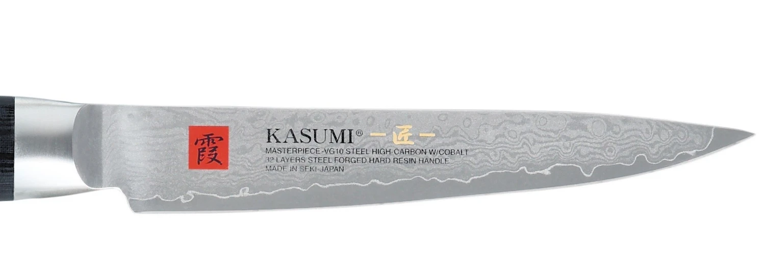 Kasumi Masterpiece Japanese Paring Knife Damascus Steel Blade 12cm 2 Kasumi Masterpiece Japanese Paring Knife Damascus Steel Blade 12cm - Image 2