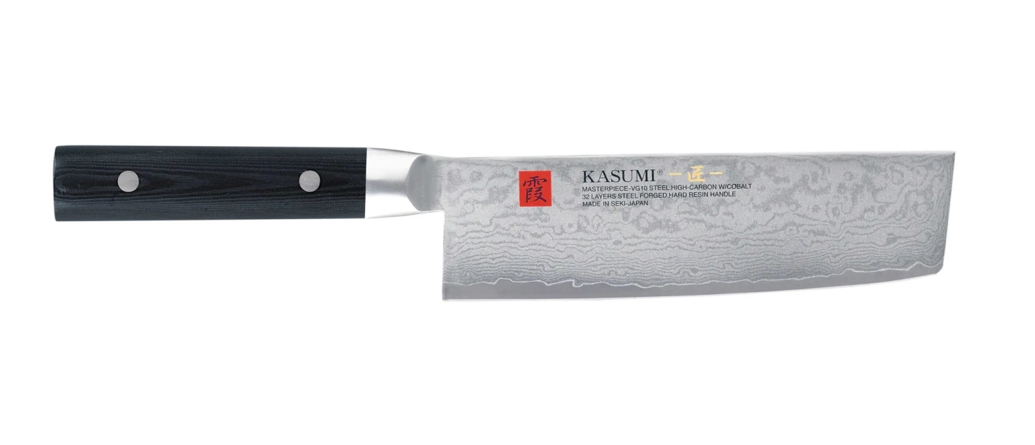 Kasumi Masterpiece Nakiri Knife Damascus Steel Blade 17cm 1 Kasumi Masterpiece Nakiri Knife Damascus Steel Blade 17cm