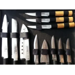 Pradel Excellence Knife Case With 11 Japanese-style Knives 9 Pradel Excellence Knife Case With 11 Japanese-style Knives -Sabatier Sales Store pradel excellence 11 piece knife case japanese style 2