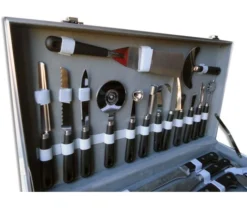 Pradel Excellence Cook's Case With 23 Kitchen Knives And Accessories -Sabatier Sales Store pradel excellence 23 piece cook case 4