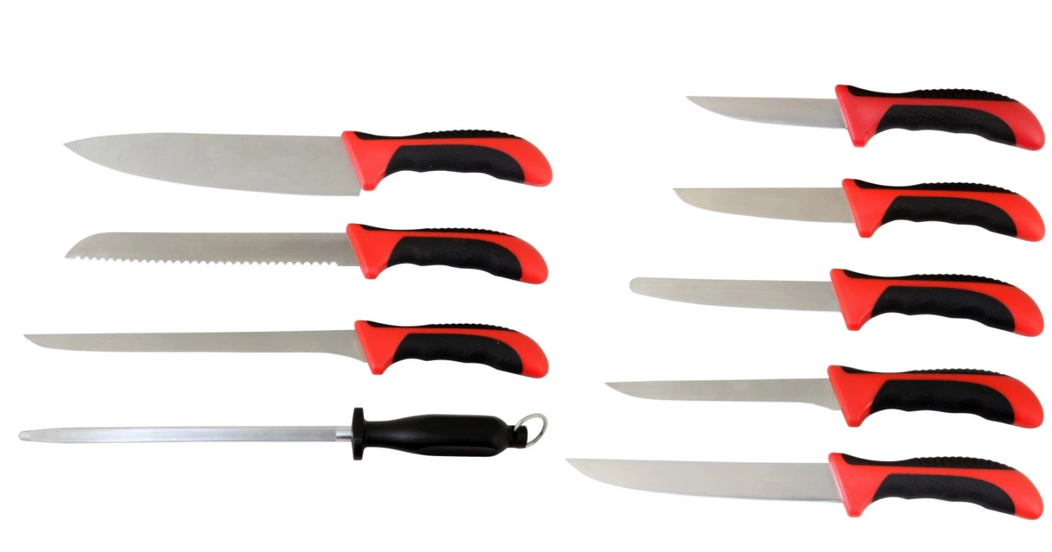 Pradel Excellence Cook's Roll Bag With 8 Kitchen Knives + 1 Sharpening Steel 2 Pradel Excellence Cook's Roll Bag With 8 Kitchen Knives + 1 Sharpening Steel - Image 2