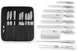 Pradel Excellence Knife Bag With 9 Stainless Steel Knives