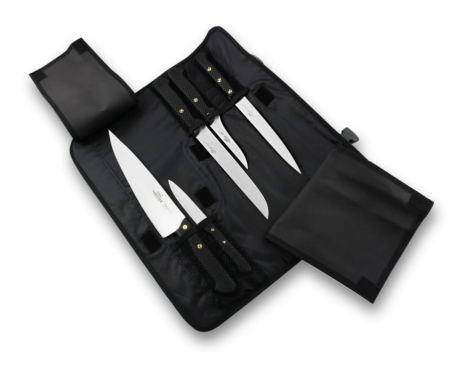 SABATIER 5-piece Kitchen Knife Bag - Stainless Steel Blades And POM Handles 2 SABATIER 5-piece Kitchen Knife Bag - Stainless Steel Blades And POM Handles - Image 2