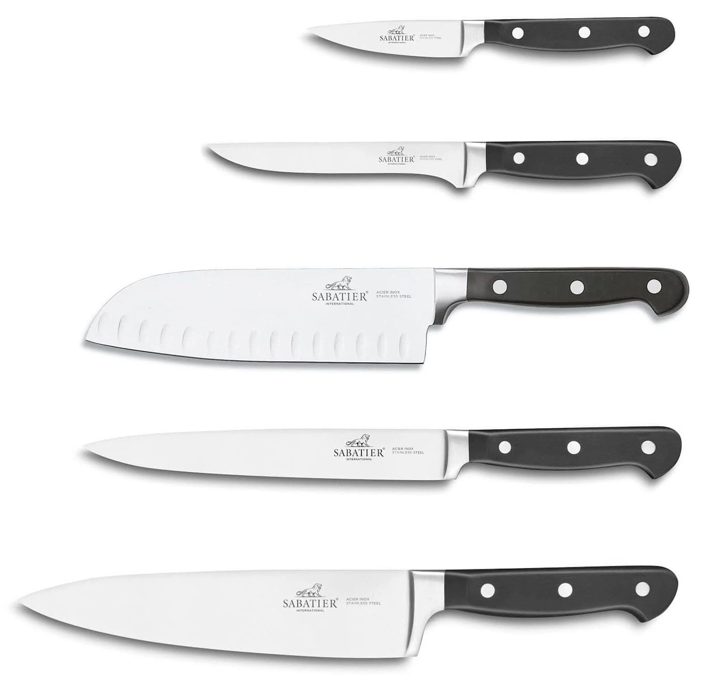 Sabatier Professional Knife Bag Equipped With 5 Kitchen Knives 2 Sabatier Professional Knife Bag Equipped With 5 Kitchen Knives - Image 2