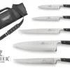 Sabatier Edonist 5 Piece Knife Set + Roll Bag - 100% Forged Blades