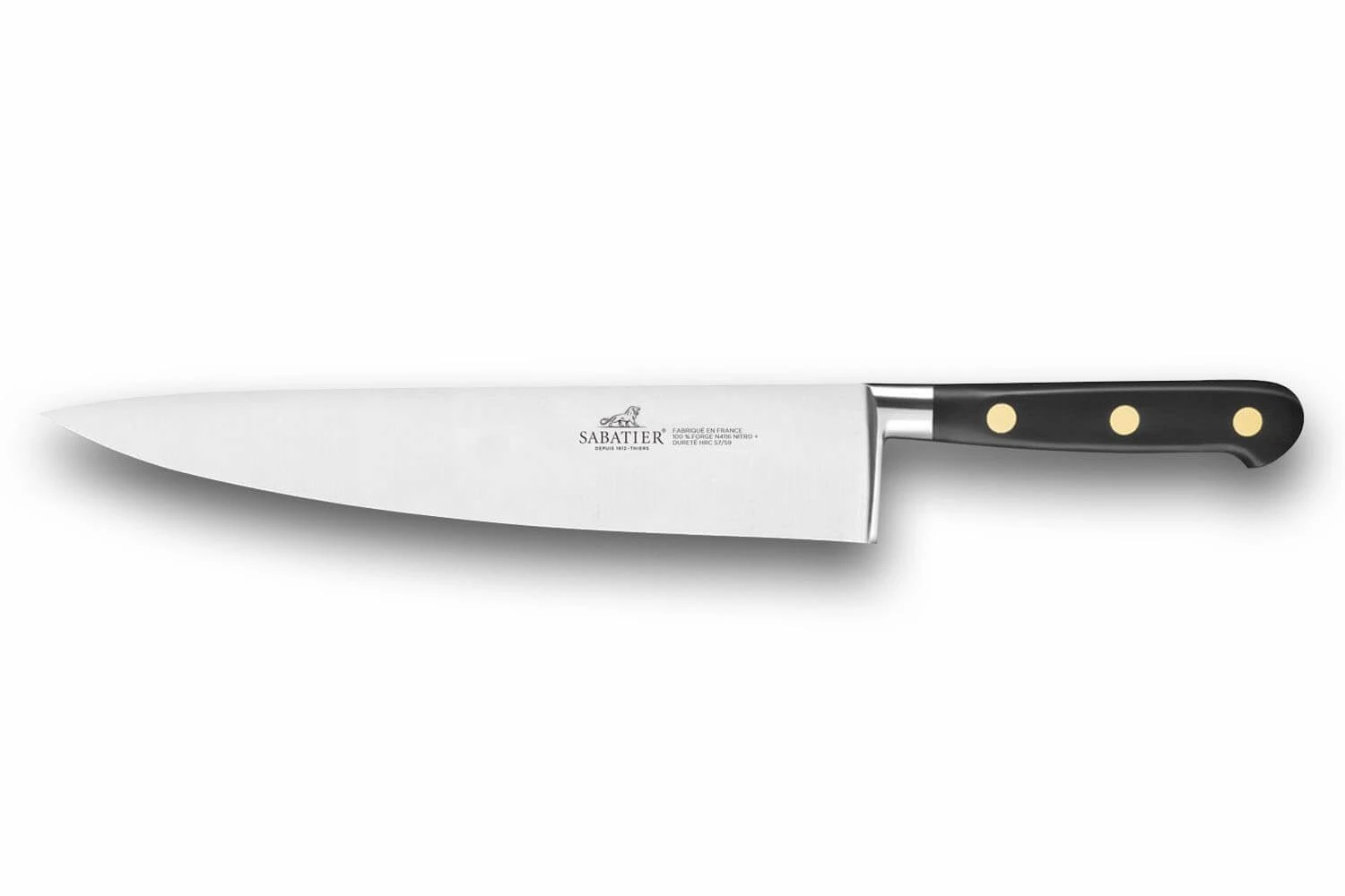 Sabatier Ideal 100% Forged Chef Knife 25cm With Brass Rivets 1 Sabatier Ideal 100% Forged Chef Knife 25cm With Brass Rivets
