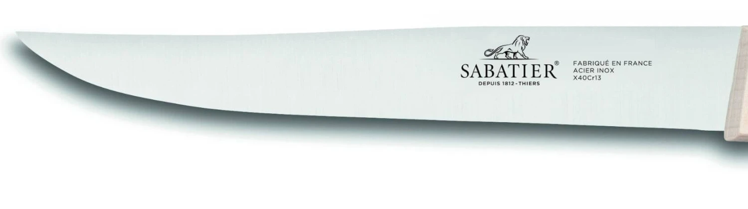 Sabatier Natura Slicing Knife 20cm - Beechwood Handle 2 Sabatier Natura Slicing Knife 20cm - Beechwood Handle - Image 2