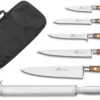 Sabatier Perigord Knife Bag With 5-piece Knife Set + 1 Sharpening Steel