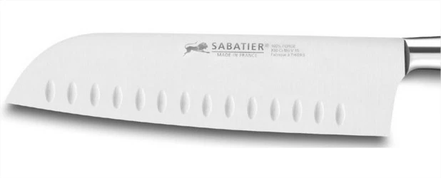 Sabatier Saveur Santoku Knife With Hollow Edge 18cm 2 Sabatier Saveur Santoku Knife With Hollow Edge 18cm - Image 2