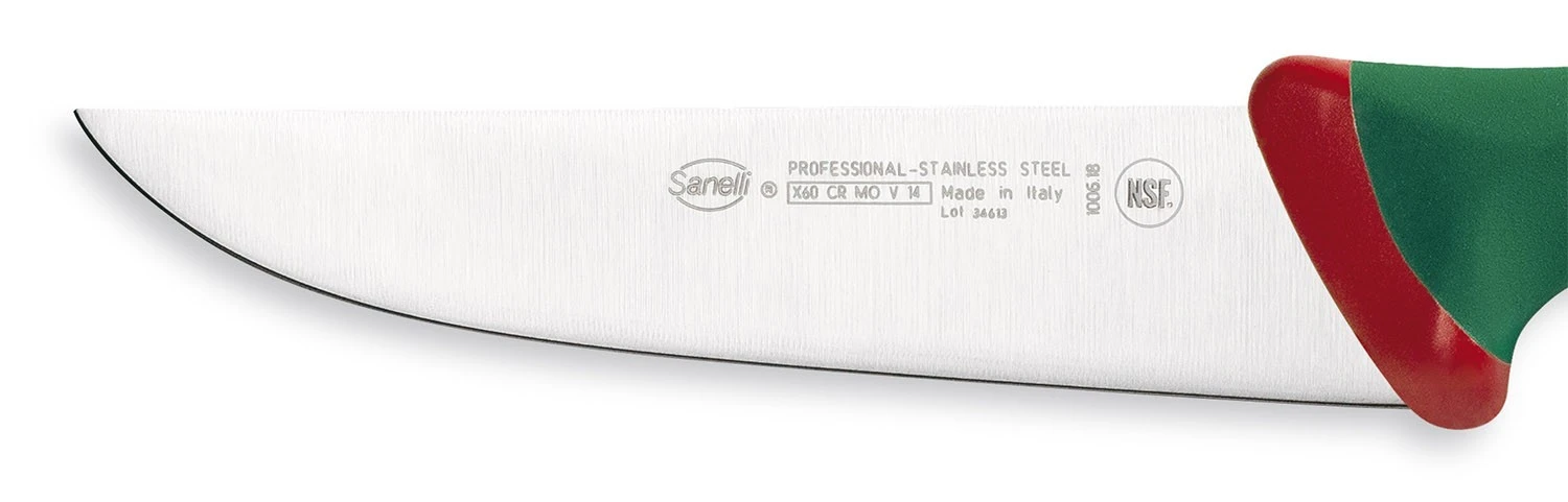 Sanelli Premana Butcher's Knife 18cm - Green Handle 2 Sanelli Premana Butcher's Knife 18cm - Green Handle - Image 2
