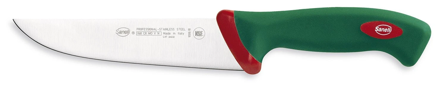 Sanelli Premana Butcher's Knife 18cm - Green Handle 1 Sanelli Premana Butcher's Knife 18cm - Green Handle