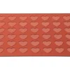 Silicone Macaroon Baking Sheet With 42 Heart-shaped Holes